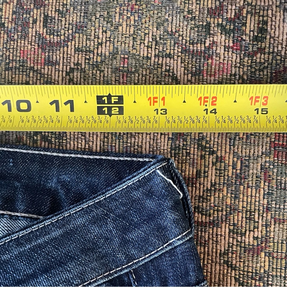 LADIES JEANS by Wm Rast:27”FRONT RISE 8”BACK RISE,12”INSEAM 33”,WAIST 13 1/8” - Picture 9 of 9